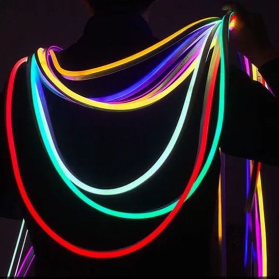 ピンクの青いLEDのネオン滑走路端燈12V 24C RGBの柔らかいシリコーン16x16mm色の変更
