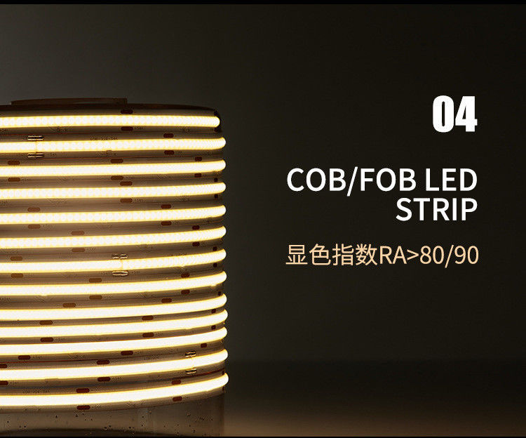 480leds/M LEDのストリップの穂軸12V高密度4000K 10Wの家の装飾