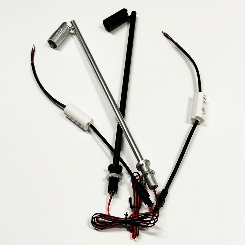 銀製の黒い3w LEDの宝石類軽いLEDの小型点の街灯柱の宝石類の表示ショーケースのキャビネットの照明